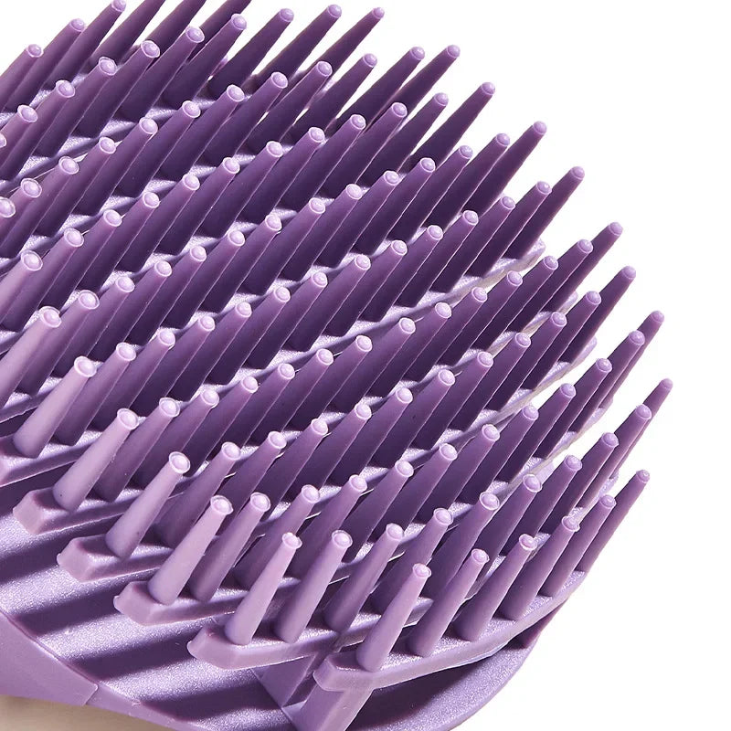 Silicone Shampoo Scalp Hair Massager Head Body Scalp Massage Brush Hair Washing Brush Scalp Exfoliator Brush Head Scrubber Tools - Artigo Importado