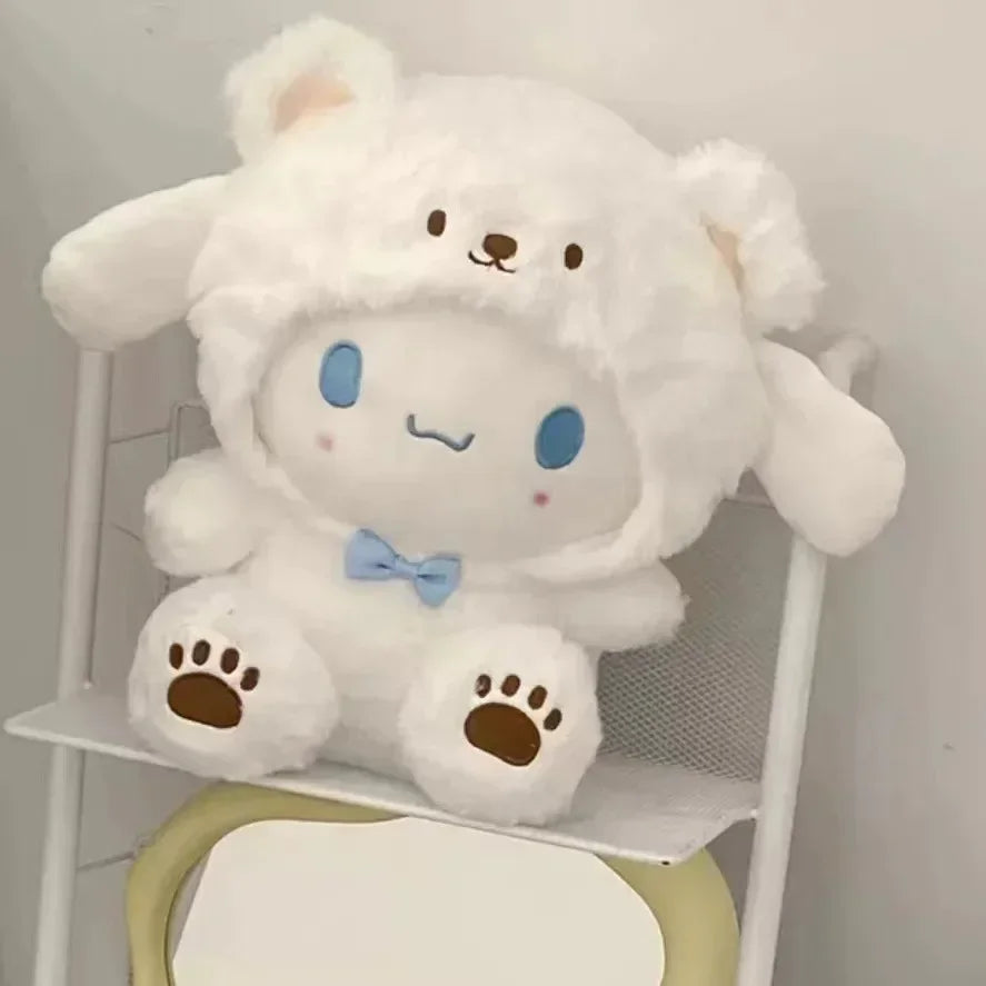 Sanrio Plush Kawaii Sanrio Kuromi My Melody Cinnamoroll Plush Toys Doll Pillow Anime Cartoon Kids Gifts Room Decoration Dolls.** - Artigo Importado