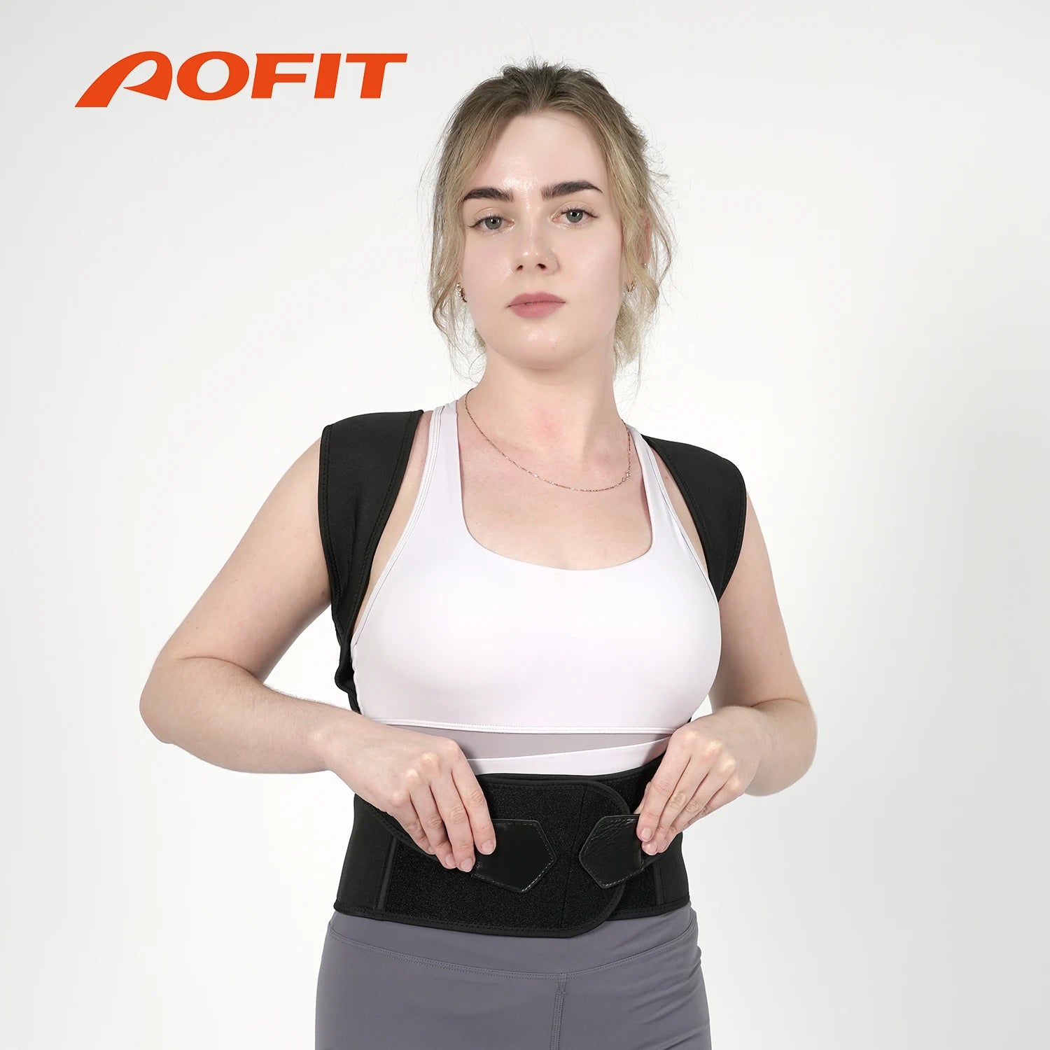 Posture Corrector for Women and Men, Adjustable Shoulder Posture Brace, Back Straightener Posture, Used for Middle Upper Spine - Artigo Importado