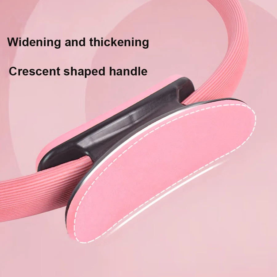 1pc Yoga Pilates Ring - Durable Non-Slip Exercise Circle Fitness Magic Circle  for Toning & Sculpting Pilates Ring Flexibility - Artigo Importado