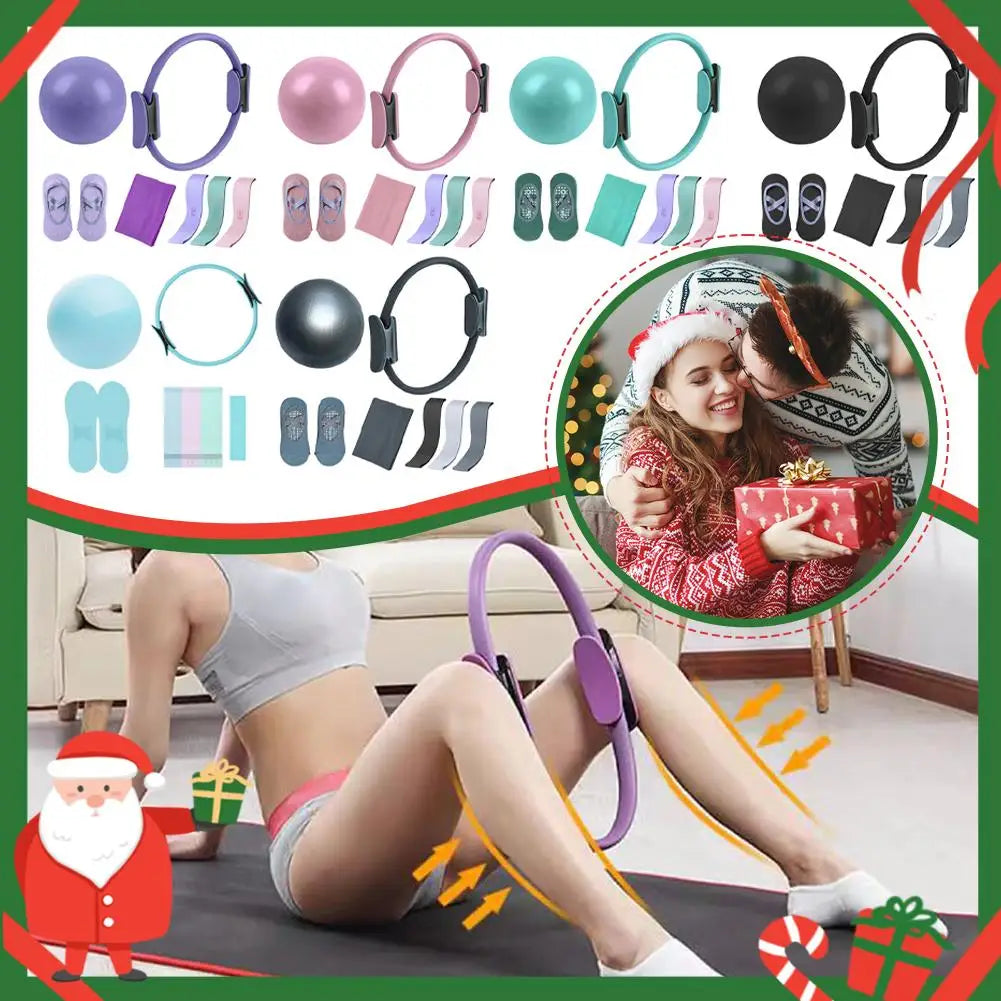 Yoga Fitness Ring Pilates Ring Women Girl Exercise Home Resistance Elasticity Yoga Gym Workout Pilates Circle Yoga Circle ﻿ - Artigo Importado
