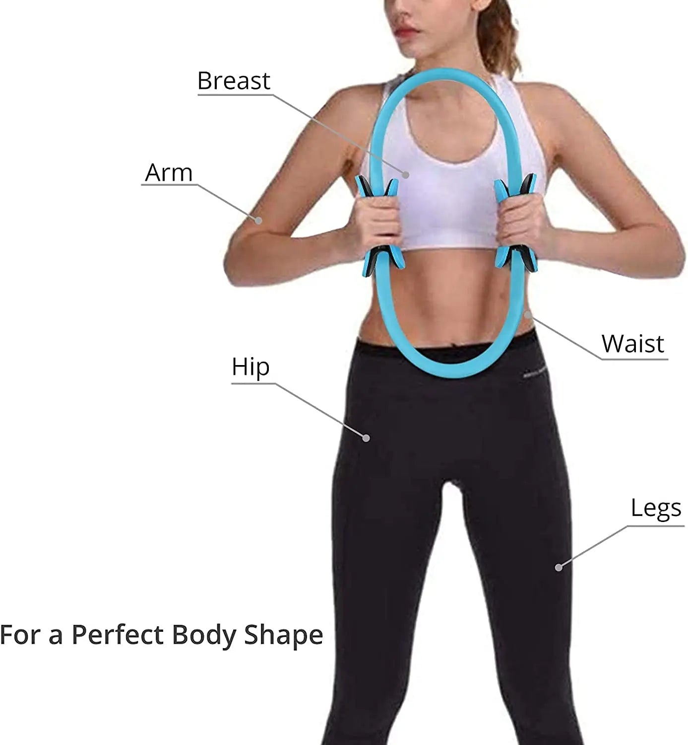 Yoga Fitness Pilates Ring Yoga Ring Open Back Ring Magic Ring Pelvic Floor Muscle Training Yoga Supplies Pilates Ring - Artigo Importado