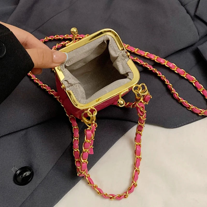 Super Mini Crossbody Bags For Women Designer Bag Luxury Chain Shoulder Coin Mini Purse Cute Clip Lipstick Bag Lady Cute Hobo Bag - Artigo Importado