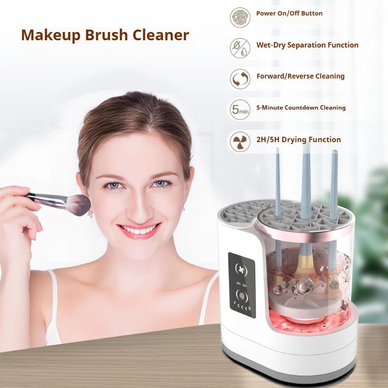 Makeup Brush Cleaner  Electric Drying and Brush-washing A Fully Automatic Cleaning Tool That Doesn't Damage The Bristles - Artigo Importado
