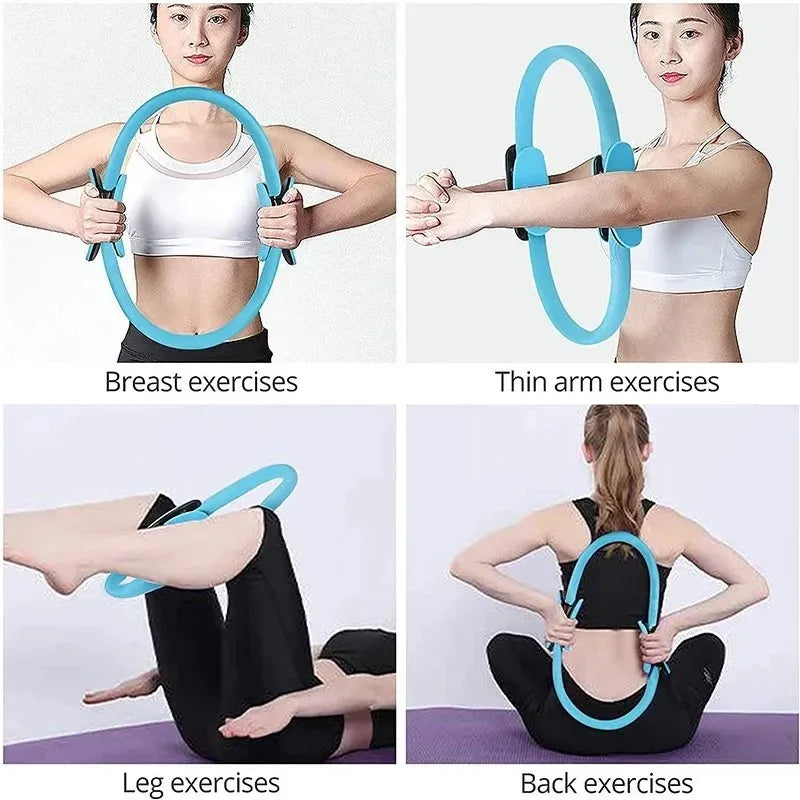 Yoga Fitness Pilates Ring Yoga Ring Open Back Ring Magic Ring Pelvic Floor Muscle Training Yoga Supplies Pilates Ring - Artigo Importado