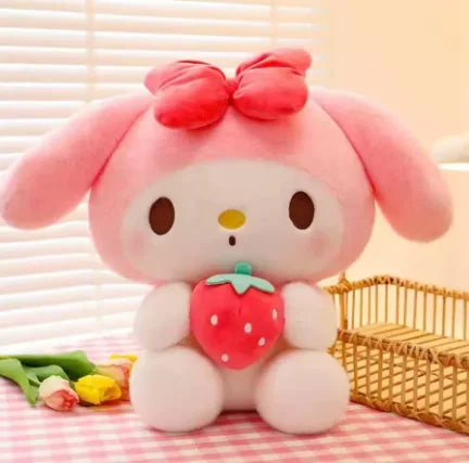 Sanrio Plush Kawaii Sanrio Kuromi My Melody Cinnamoroll Plush Toys Doll Pillow Anime Cartoon Kids Gifts Room Decoration Dolls.** - Artigo Importado