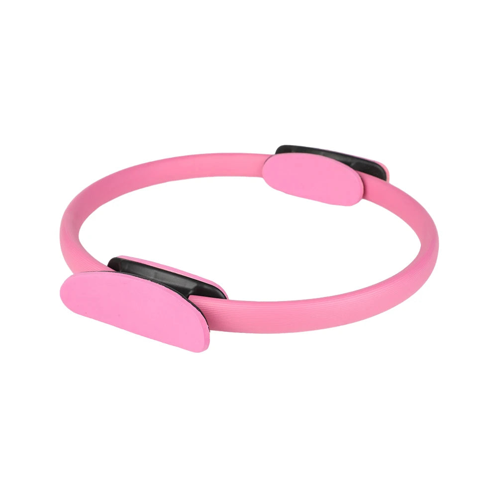 Pilates Ring Fitness Circle with Non Slip Handles Flexible Resistance Exercise Equipment for Toning Inner & Outer Thighs - Artigo Importado
